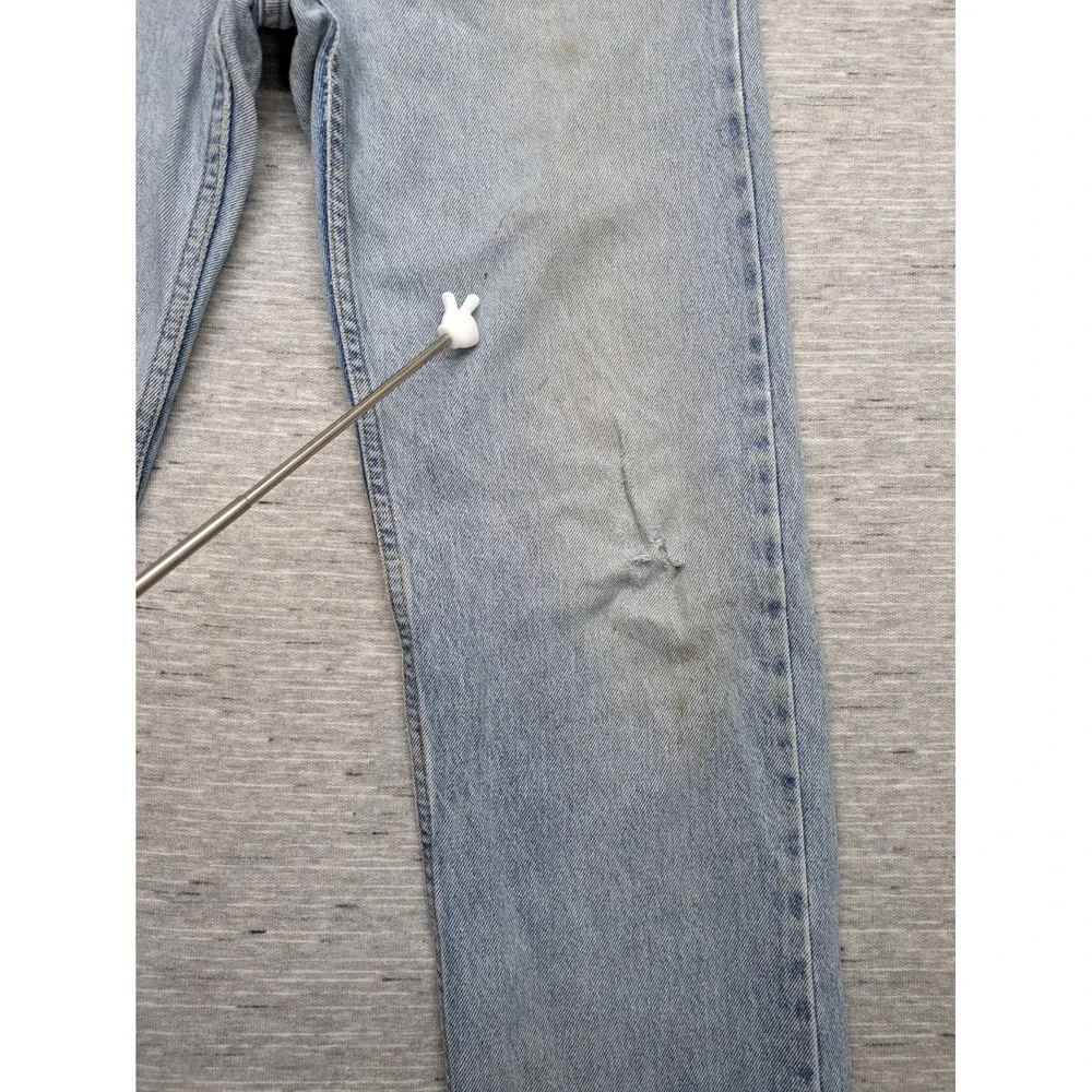 VTG Levis 505 Jeans Mens‎ 33x32 Blue Straight Leg Regular USA 90s Thrashed Read